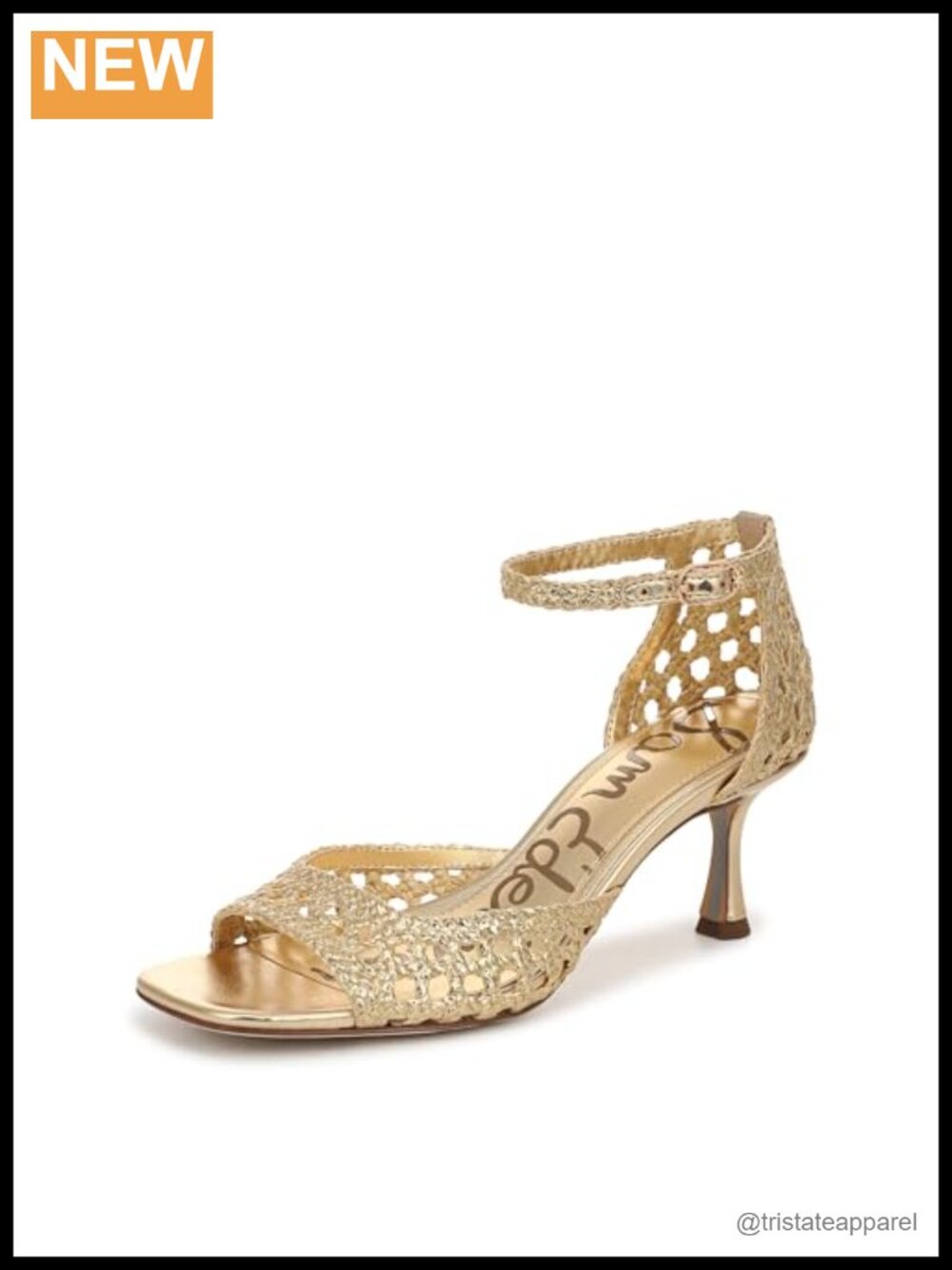 Kitten Heel Sandals Faux Raffia Open Toe Ankle Strap Dressy Slide Heels